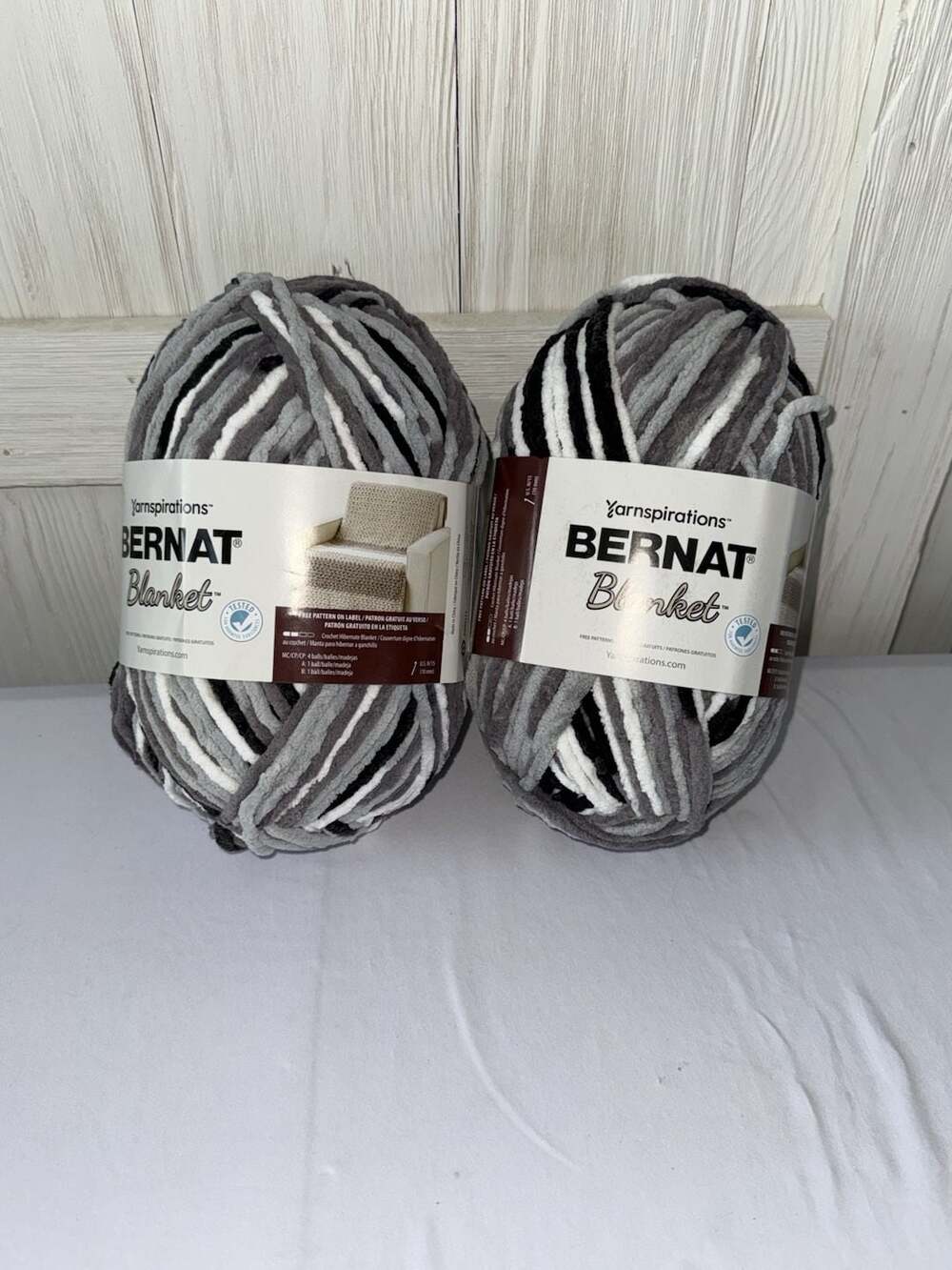 Bernat Blanket Yarn, Silver Steel, 2 Pack (b77)